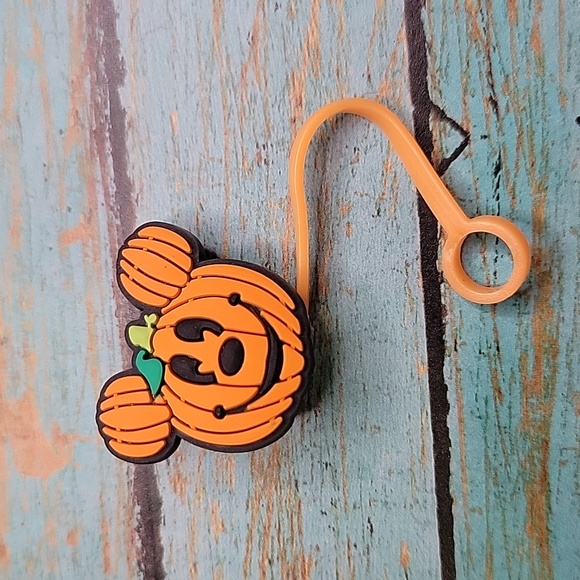 Mickey Mouse Pumpkin Straw Topper - Picture 3 of 5